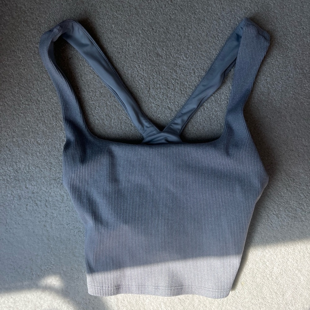 Alosoft Ribbed Chic Bra Tank - Picture 2 of 4